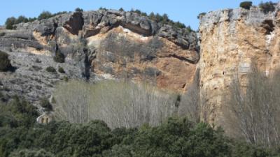 Gorges cliffs and the hermitage of Casuar