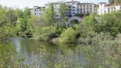 The balneary on the banks of the Tormes River
