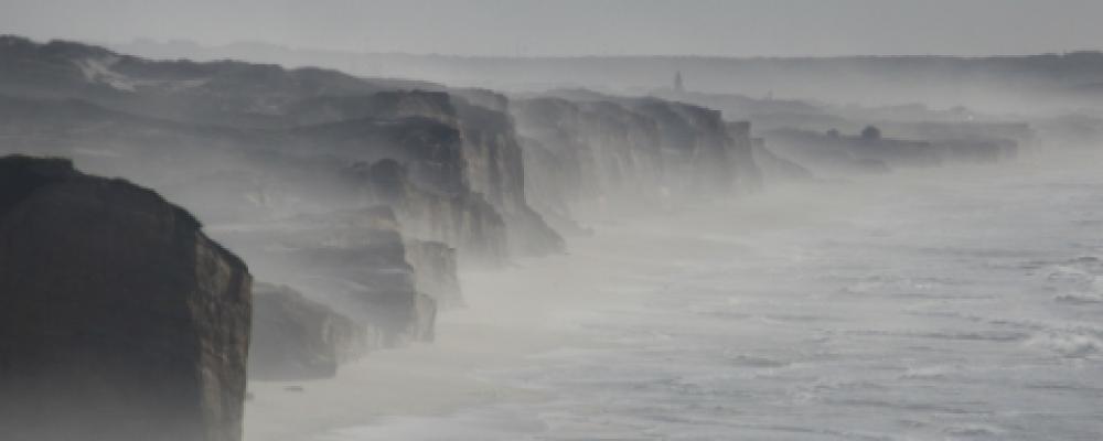 Waves on cliffs
