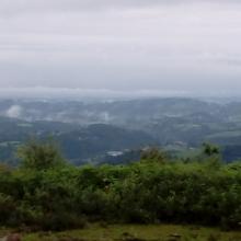 Matin brumeux sur les Pyrénées navarraises