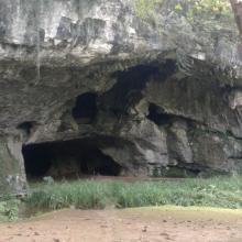 L'entrée de la grotte de Sare