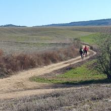 Tras el portillo de Anchuelo comienza la pedalada por la Alcarria