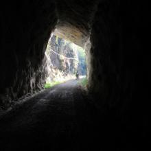 Tunnels sur la voie verte
