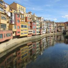 Girona und der Fluss Ter