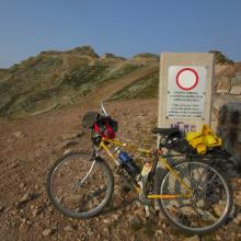 You can get there by bike to below the summit of Pico Tres Mares