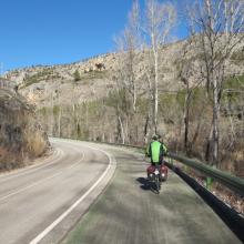 The bike lane of the gorges of Jucar