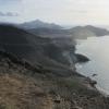 Characteristic volcanic landscape of the coast of Cabo de Gata